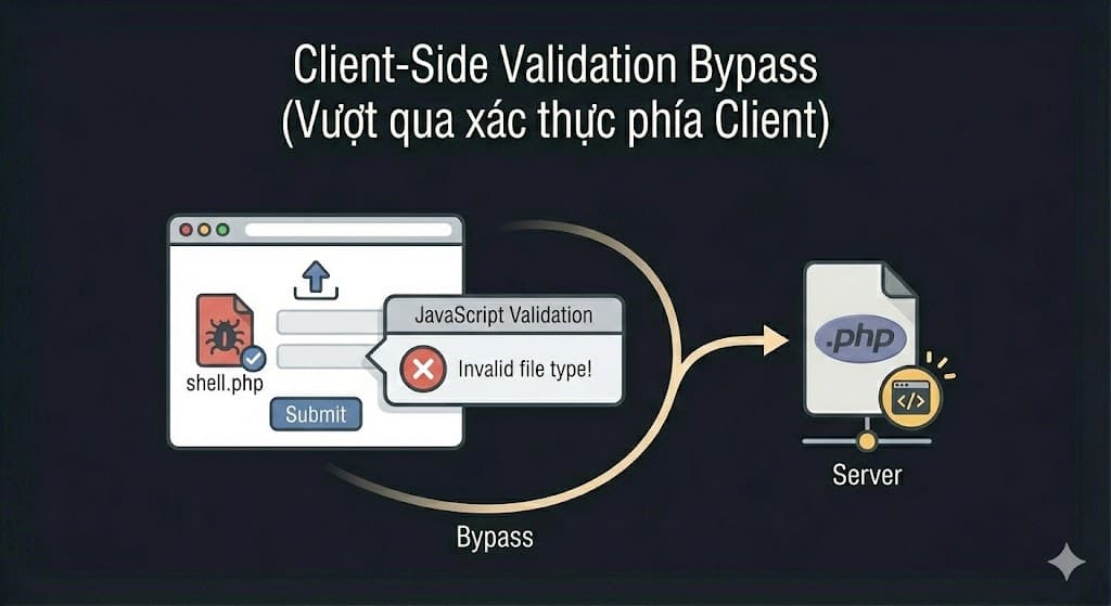 Client-Side Validation Bypass (Vượt qua xác thực phía Client)