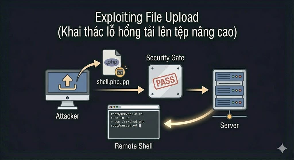 Exploiting File Upload (Khai thác lỗ hổng tải lên tệp nâng cao)